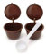 Capsule rechargeable réutilisable Dolce Gusto 2 pièces, pour machine à café avec cuillère en plastique…