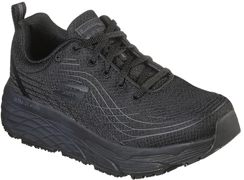 Skechers Fit MAX Cusioning Elite Sr Outsole Zapatillas de Ajuste Relajado para Mujer, Negro -, 37.5 EU