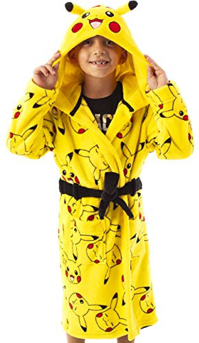 Pokemon Dressing Kleid Jungen Mädchen Pikachu Kids Pocket Bademantel 13-14 Jahre