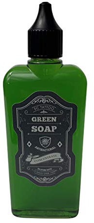 DCtattoo - 100ml Tattoo Antibacterial Green SOAP Concentrate Skin Cleaning