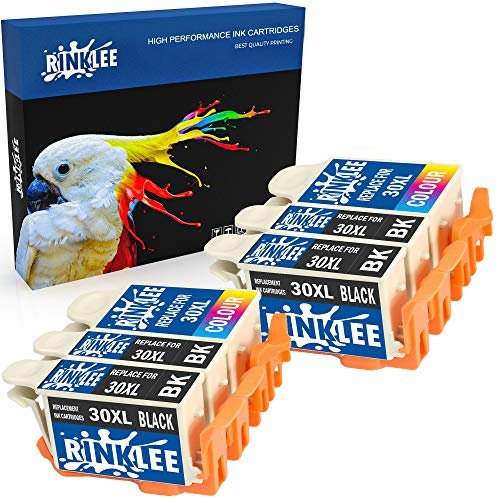 RINKLEE 6 Kompatible 30XL 30 XL 30B 30CL Druckerpatronen Ersatz für Kodak ESP C100 C110 C115 C300 C310 C315 C330 C360 1.2 3.2 3.2S Hero 2.2 3.1 5.1 Office 2100 2150