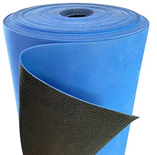 Nostra Trittschalldämmung, 1.5mm Stärke - rutschfeste Oberfläche für Klick- & SPC Vinylboden, EVA Material mit PE-Folie - 20 m² pro Rolle, NostraSonic Antislip (4 Rollen, 80 Quadratmeter)