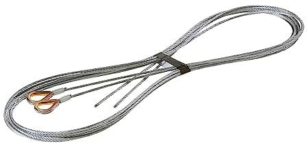 Hörmann Drahtseile mit Kausche Beschlag N (Größe: 3 mm, Länge 3040 cm bis RM 2250, aus hochwertigem Stahl, einfache Befestigung durch die Kausche, für Garagentore) 3064375