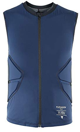 Dainese Kids Scarabeo Flexagon Waistcoat Blau, Protektor, Größe M - Farbe Black Iris - Stretch Limo