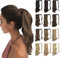 Sofeiyan Pferdeschwanz Haarteil Lockig Haarverlängerung Extension Pferdeschwanzverlängerung Synthetisches Natürliches Gewelltes Haarteil Wrap Around Pony Tail Hair Extensions 38cm