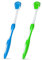 Zungenbürste 2 Stück, Zungenreiniger, Zungenschaber, Werkzeug zur Reduzierung von Mundgeruch und zur Erhaltung der Mundgesundheit, 2 Farben (Blau, Grün)