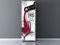 Oedim Vinilo Frigorífico Copa con Vino, 200x60cm, Vinilo Decorativo para neveras, decoración para cocinas, Pegatina Nevera