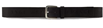 Armani Exchange Herren Gürtel mit Logo-Print Belt, Black, 36