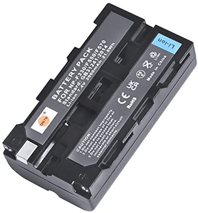 DSTE NP-F550 NP-F570 NP-F330 Batterie de rechange compatible avec Sony CCD-RV200 CCD-SC5/E CCD-SC55E CCD-SC55 CCD-SC65 CCD-SC7 CCD-SC7/E CCD-SC8/E