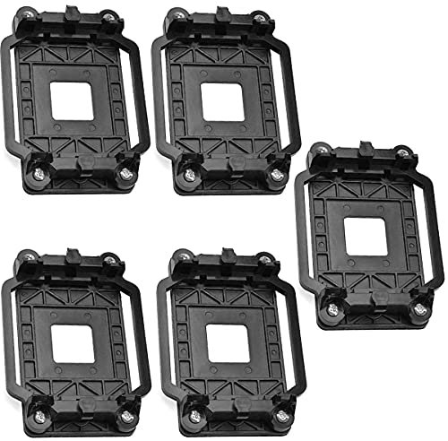 Xiatiaosann 5PCS AM2 AM3 CPU Base de soporte de ventilador, Soporte de montaje de retención de enchufe para tipo gancho refrigerado por aire para AMD AM2 AM3