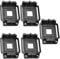 Xiatiaosann 5PCS AM2 AM3 CPU Fan Bracket Base, Socket Retention Mounting Bracket for Hook-Type Air-Cooled or Partially Water-Cooled Radiators for AMD AM2 AM3
