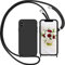 Nupcknn Handykette Hülle für iPhone XS Max Hülle TPU Bumper+PC Back Necklace(abnehmbar) Transparent Hülle mit Kordel zum Umhängen Handy Schutzhülle mit Band (Schwarz 1)