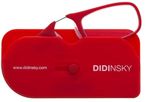 DIDINSKY MOMA Lunettes de lecture sans bras pour homme et femme Verres anti-lumière bleue Taille de poche Anti-reflet, Cherrybio