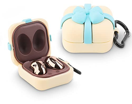 Silicone Case for Samsung Galaxy Buds2 Pro (2022), Galaxy Buds 2 (2021), Galaxy Buds Pro (2021), Galaxy Buds Live (2020), XMBYGY 3D Cartoon Cover with Keychain for Galaxy Buds Earbuds (GiftBox)