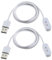 SING F LTD 2 x Smartwatch-Ladekabel, kompatibel mit Xplora X5/X4/X5 Play Watch, Ersatzteil, tragbar, magnetisch, USB-Ladekabel, 1 m, Weiß
