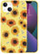 MAYCARI Aesthetic Sunflower Phone Case for iPhone 7/8/SE 2020, Yellow Liquid Silicone Girly Cases,Cartoon Soft Gel Rubber Full-Body Protective Microfiber Lining Shockproof Cover