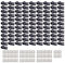UMCHU 100 Pièces 6mm Colliers de serrage en nylon et plastique de type R,Fixation par Vis en Nylon Clips de Fixation de Cordon,pour La Gestion du Câblage(Avec 100 vis)