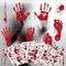 8 Blätter Halloween Fensteraufkleber, Halloween Selbstklebende horror sticker, Halloween Dekoration Aufkleber Set mit Gespenster, Kürbis, Fledermäuse für Halloween Party, Spukhaus (8 Pcs)