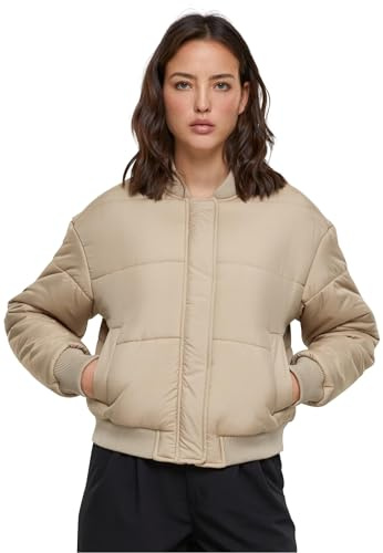 Urban Classics Damen Jacke Ladies Puffer Blouson wetsand 4XL