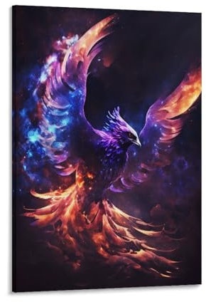 Poster mit griechischer Mythologie, Phoenix, Kunstdruck, Wandbild, Malposter zum Aufhängen, Familiendekoration, 30 x 45 cm, 8 Stück