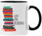 Taza de té para amantes de los libros, novedad divertida para amantes de los libros, taza de lectura de 350 ml para hombres y mujeres, colección de escritores y amantes de los libros