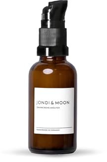 Jondi&Moon Toothpaste Herbs - 50 ml Glass Bottle - Refillable Toothpaste with Fluoride in Dispenser with Natural Ingredients - Vegan, Natural Cosmetics