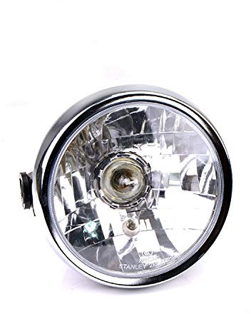 7 Zoll 35 W Moto Front Scheinwerfer Bernstein Montage Klassische Runde Für YBR125 YBR 125 2002 2003 2004 2005 2006 2007 2008 2009 2010 2012 2013