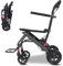 Hopelight Klappbarer Rollstuhl mit Handbremse, ultraleichter Rollstuhl