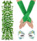BTHRORO Disfraz Ivy para Mujer, Plantas Hiedra Artificial, Guantes Largos, Pegatinas Cara para Carnaval, Fiesta Temática Halloween Navidad