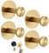 Juketron Luxe Hold Ganchos sin taladro, Luxegrip Duschhaken, Luxe-Grip-Haken für Dusche, selbstklebende Saugnapf-Haken, schwarze Saugnapfhaken für Dusche (4, goldfarben)