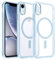 DOSNTO Clear Handyhülle für iPhone XR Hülle mit MagSafe [Kameraschutz Eingebaut] Durchsichtig Silikon Case Ultra Dünn [Niemals Gelb] Magnetisch Anti Fingerabdruck Kratzfeste