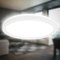 B.K.Licht - Plafonnier LED à lumière indirecte, 3cm d'épaisseur, blanc neutre, lampe de salon, panneau cuisine, éclairage plafond, 24x3 cm,