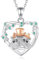 EUDORA Harmony Ball Collier Hibou Mère Maman pour Femme en Argent Sterling S925, Mère Hibou et Deux Petits Hiboux Pendentif cœur D'amour Maternel, Bijoux Cadeaux pour Mère Fille Maman, 45,7 cm