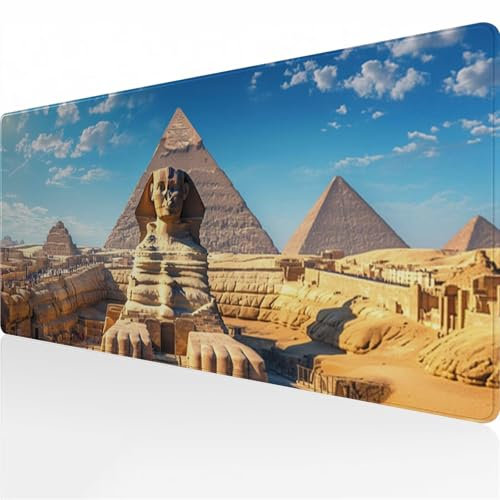 Grand Tapis de Souris de Jeu 1200x600x3 mm Architecture Ancienne Tapis de Souris Gamer XXL Tapis de Bureau étendu Surface Spéciale Améliore la Précision pour Le Bureau et la Maison