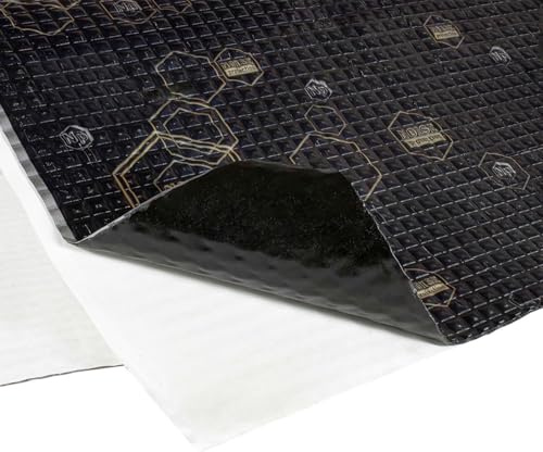 tomzz Audio 7700-002 Alubutyl Schalldämmung Schalldämmmatten 2,0mm Set für 2 Türen Anti Dröhn Vibration Dämmmatte Auto Boot selbstklebend