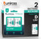 Uniross Pile Alcaline Torcia D LR20 Power Plus da 1,5V Lunga Durata per Torce Radio Giocattoli Radiocomandati - Blister da 2 Batterie