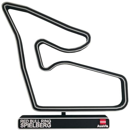 Rennstrecke Spielberg 3D Modellbau F1 Rennbahn Österreich Auto Dekoration