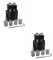OSALADI 2 Set Di Punzoni Vanga Del Buco Del Palo Hardware Del Punzone Trapano Elettrico Perforatrice Guida Di Perforazione Interruttore Kit Foro Tascabile Lega Di Alluminio
