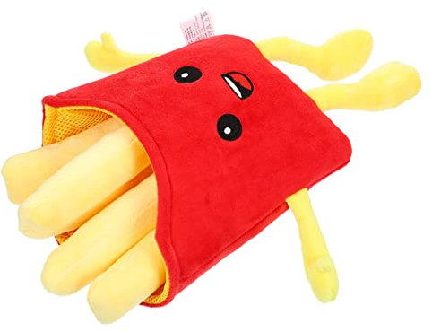 BESTonZON Pommes Plüsch Kissen Neuartiges Kartoffelkissen Plüsch-Pommes Frites plüschiges Pommes-Frites-Kissen Plüschkissen Pommes-Friteswurfskissen Plüsch-Pommes-Frites- Tuch