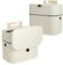 Hisdricus Cubo de basura colgante de 7 litros con tapa,cubo de basura pequeño debajo del fregadero para armario, Papelera Colgante para Cocina,baño,habitación - Blanca