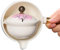 Tetera giratoria, fabricante de té extraíble de porcelana, tetera linda portátil con mango anti-escalves para viajes, hogar, regalos, estilo de oficina 2set