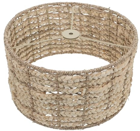 TOPBATHY Abat Jour Paille Naturelle pour Suspension Luminaire Éclairage pour Salle à Manger Salon et Cuisine avec Design Élégant et Confortable