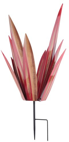 Puthernm Large Tequila Rustic Sculpture, Rustic Metal Agave Plants for Outdoor Patio Yard, Home Decor Hand Painted Metal Agave, Easy to Use C