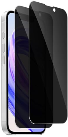 Carantee Sichtschutz für Panzerglas für iPhone 16e/14/13/13 Pro Schutzfolie, 2 Stück Privatsphäre Fingerabdruck-ID 9H Härte Displayschutzfolie Anti-Spähen, Blickschutzfolie Ultra Klar