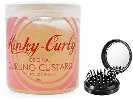 Hair Styling Set: Kinki-Curly Curling Custard + LUXPAKS Brush | Kinki-Curly, Curling Custard, Curl Gel, Defined Curls, Curly Hair, Kinky Hair, Hair Styling, LUXPAKS Brush