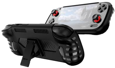 daunke Gehäuse für Ayn Odin 3 Spielkonsole, Stoßdicht, Kratzerdicht, tragbar langlebig, schlank und leicht weich TPU, Schwarz