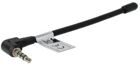 vhbw Antena GPS Compatible con Becker Traffic Assist 7977, 7988, Z10, Z101 navegador - Antena TMC 90°, con conexión conexión Jack 3,5 mm, Negro
