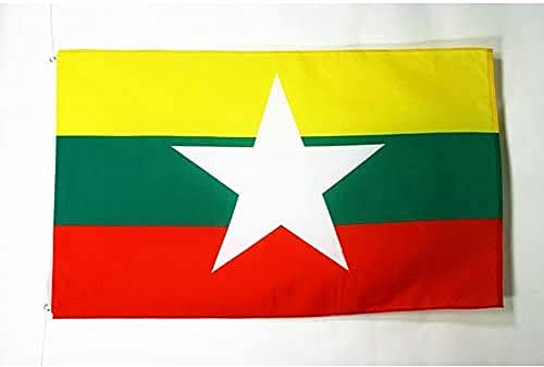BANDIERA BIRMANIA 150x90cm - BANDIERA BIRMANA 90 x 150 cm - AZ FLAG