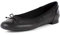 Clarks Women's Couture Bloom Ballet flat, Black Leather, 8 UK
