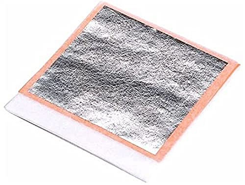 Foglia Argento Puro Al 100%, 95mm x 95mm, Confezione da 10